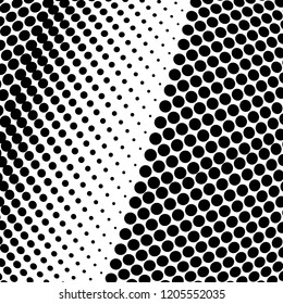 Abstract halftone pattern. Vector halftone dots background for design banners, posters, business projects, pop art texture, covers. Geometric black and white texture.