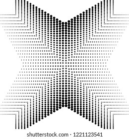 Abstract halftone pattern. Vector halftone dots background for design banners, posters, business projects, pop art texture, covers. Geometric black and white texture.