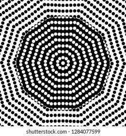 Abstract halftone pattern. Vector halftone dots background for design banners, posters, business projects, pop art texture, covers. Geometric black and white texture.