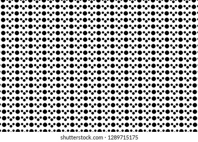 Abstract halftone pattern. Vector halftone dots background for design banners, posters, business projects, pop art texture, covers. Geometric black and white texture.