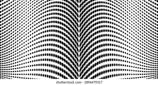 Abstract halftone pattern. Vector halftone dots background for design banners, posters, business projects, pop art texture, covers. Geometric black and white texture.