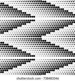 Abstract halftone pattern. Vector halftone dots background for design banners, posters, business projects, pop art texture, covers. Geometric black and white texture.