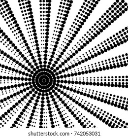 Abstract halftone pattern. Vector halftone dots background for design banners, posters, business projects, pop art texture, covers. Geometric black and white texture.