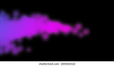 Abstract halftone pink and violet gradient dotted background. For brochure, poster, flyer, card. Vector illustration.