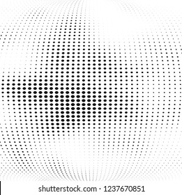 Abstract halftone points. Chaotic monochrome texture vector pattern