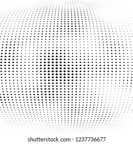 Abstract halftone points. Chaotic monochrome texture vector pattern