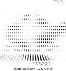 Abstract halftone points. Chaotic monochrome texture vector pattern