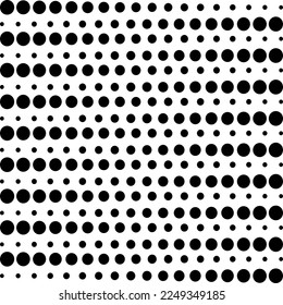 Abstract Halftone Polka Dotted Point Pattern Repeated Geometric Element Simple Art Vector Illustration 