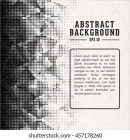 Abstract halftone polygonal texture and background. Vector and illustration.