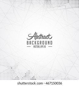 Abstract halftone polygonal texture and background. Vector and illustration.