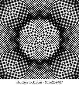 Abstract halftone psychedelic kaleidoscopic seamless pattern.vector