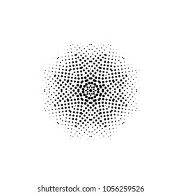 Abstract halftone psychedelic kaleidoscopic seamless pattern.vector
