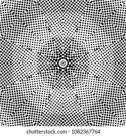 Abstract halftone psychedelic kaleidoscopic seamless pattern.vector