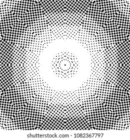 Abstract halftone psychedelic kaleidoscopic seamless pattern.vector