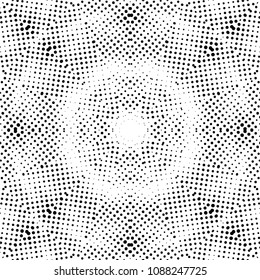 Abstract halftone psychedelic kaleidoscopic seamless pattern.vector