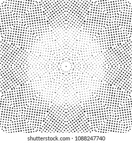 Abstract halftone psychedelic kaleidoscopic seamless pattern.vector