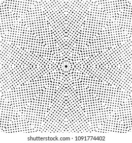 Abstract halftone psychedelic kaleidoscopic seamless pattern.vector