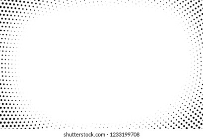 Abstract halftone radial