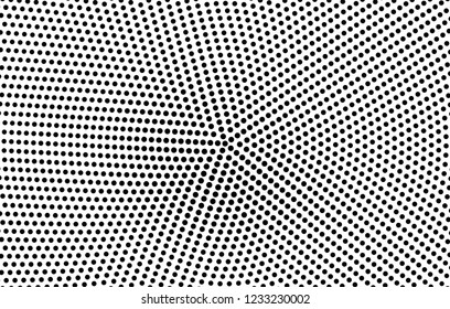 Abstract halftone radial