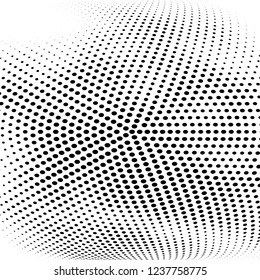Abstract halftone radial