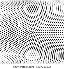 Abstract halftone radial
