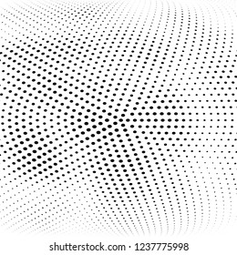Abstract halftone radial