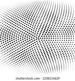 Abstract halftone radial