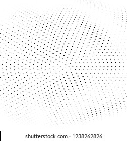Abstract halftone radial