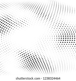 Abstract halftone radial