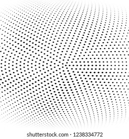 Abstract halftone radial