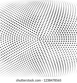 Abstract halftone radial