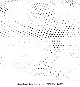 Abstract halftone radial