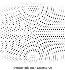Abstract halftone radial