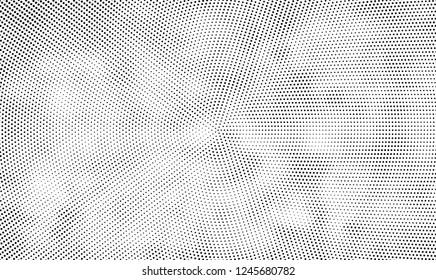 Abstract halftone radial black and white