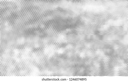 Abstract halftone radial black and white