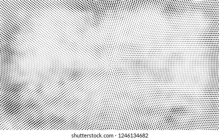 Abstract halftone radial black and white