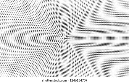 Abstract halftone radial black and white