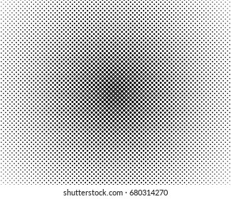 Abstract halftone radial dotted black and white background - vector illustration. Template for business, design, texture and postcards.