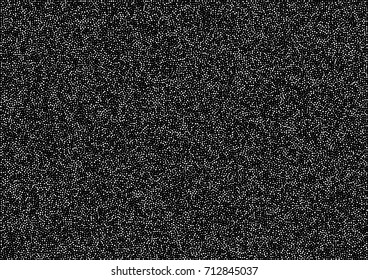 Abstract halftone random white dots vector horizontal pattern texture background. A4 paper size, vector illustration.