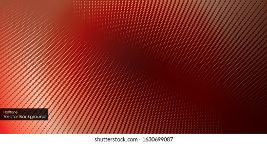 Abstract halftone red background vector