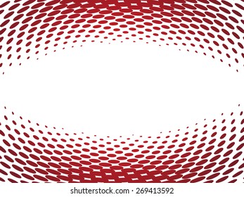 Abstract halftone red waves with effect