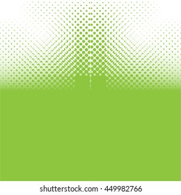 abstract halftone rounds background vector illustration. green color










