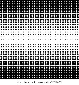 Abstract Halftone Seamless Border