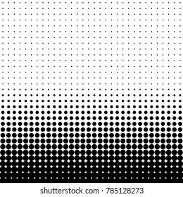 Abstract Halftone Seamless Border