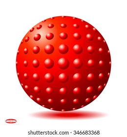 abstract halftone sphere for design element isolated on white background. vector illustration