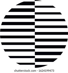 abstract halftone sphere  on a white background