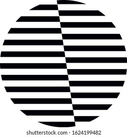 abstract halftone sphere  on a white background