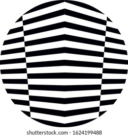 abstract halftone sphere  on a white background