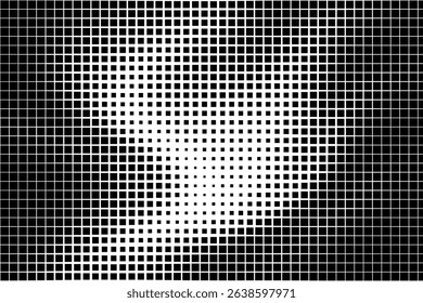 Abstract Halftone Squares Fading Pattern