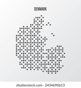 Abstract halftone Sudan map isolated on white background. Vector illustration